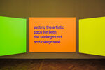 SM BNGRZ.04–06 by Tony Cokes – installation view