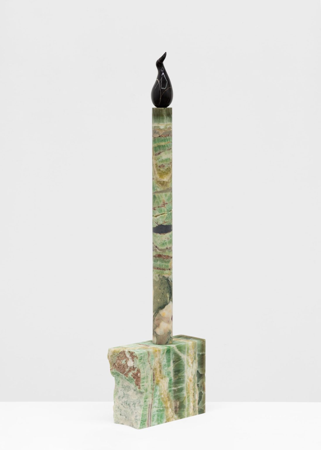 Untitled (twisting black flame) by Fin Simonetti