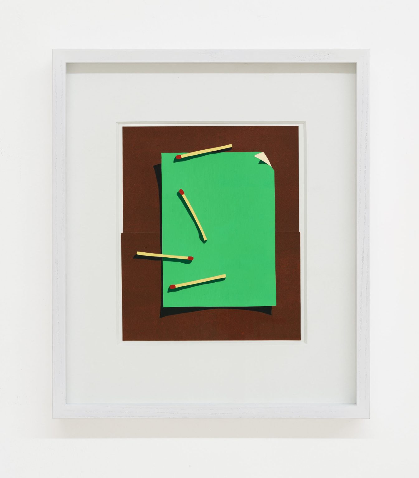 Image gallery Trompe L'oeil no. 6 (Matches on Green) by Anthony Iacono