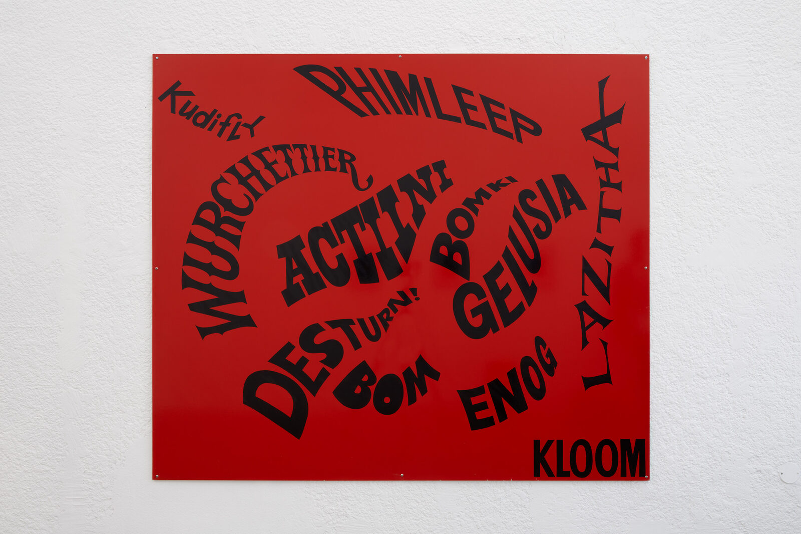 Untitled Language Painting (Kudifly) by Ken Lum