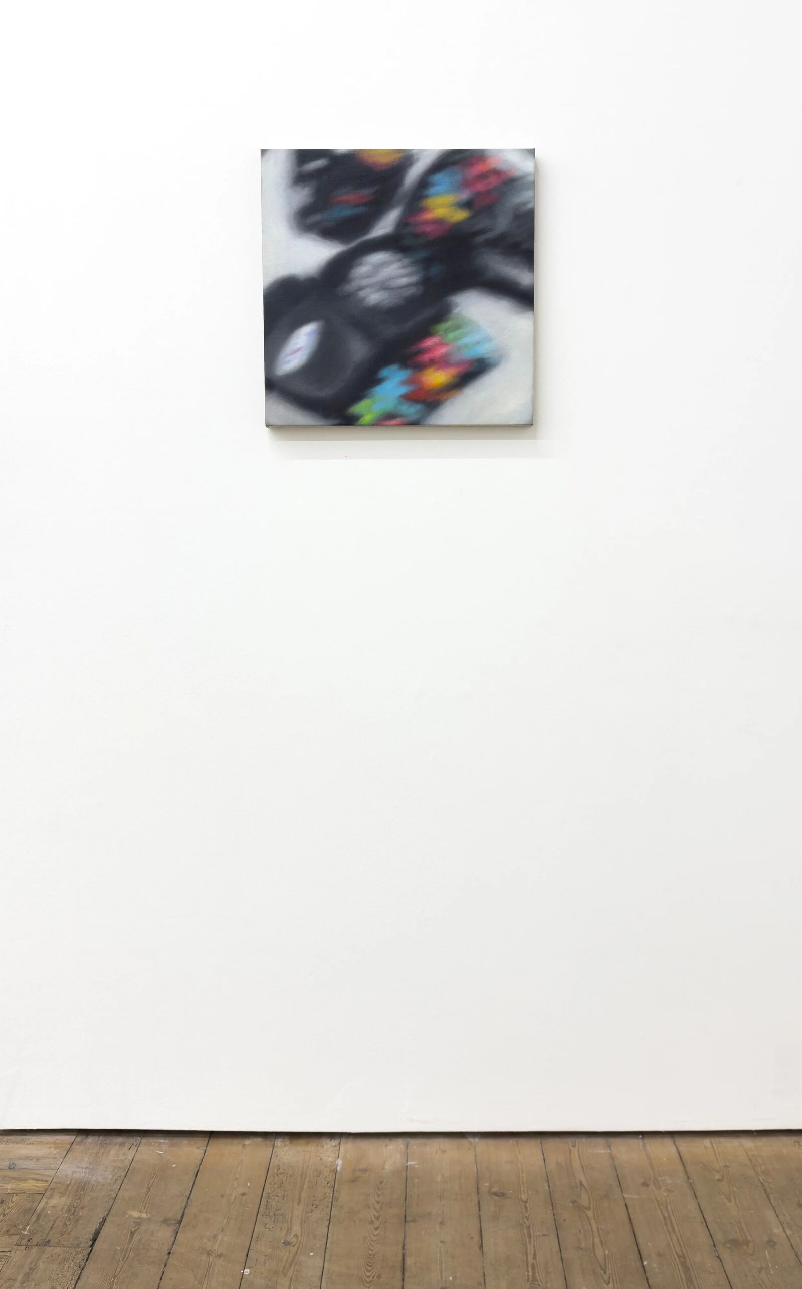 Swipe Painting or Abstraction of a Globalized Capitalism or the Manipulation of a Brush Where the Infinite Variety of Phenomena Are Concealed (Chrome Hearts Boxing Gloves) by Marek Wolfryd