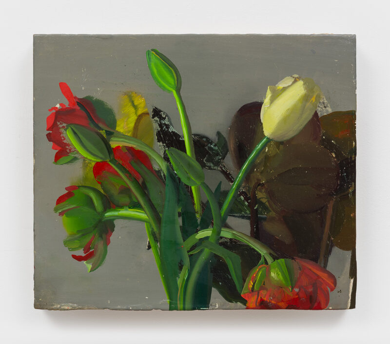 Featured artwork Tulips over hellebores by Phoebe Helander