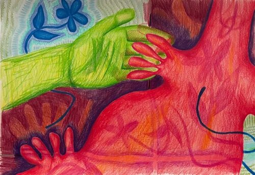 View featured artwork In the Palm of my Hand I hold a Multitude of Flowers by Faissal El-Malak