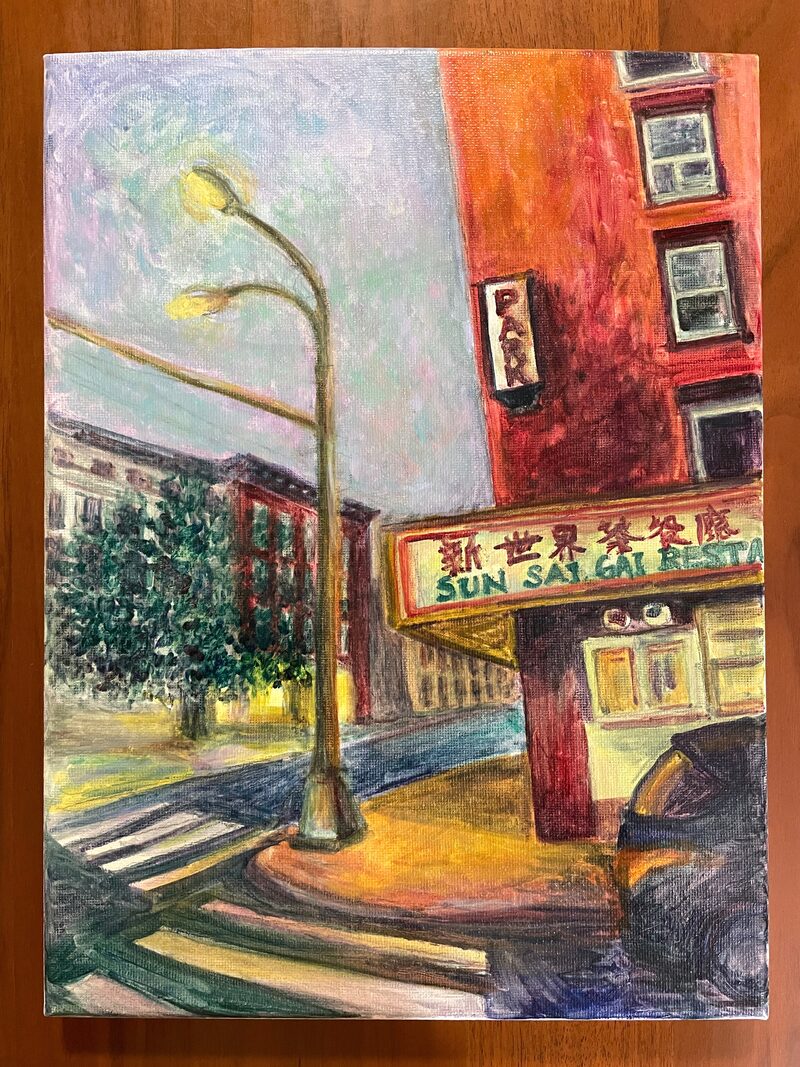 Featured artwork Fall afternoon in Chinatown by Amy Lee