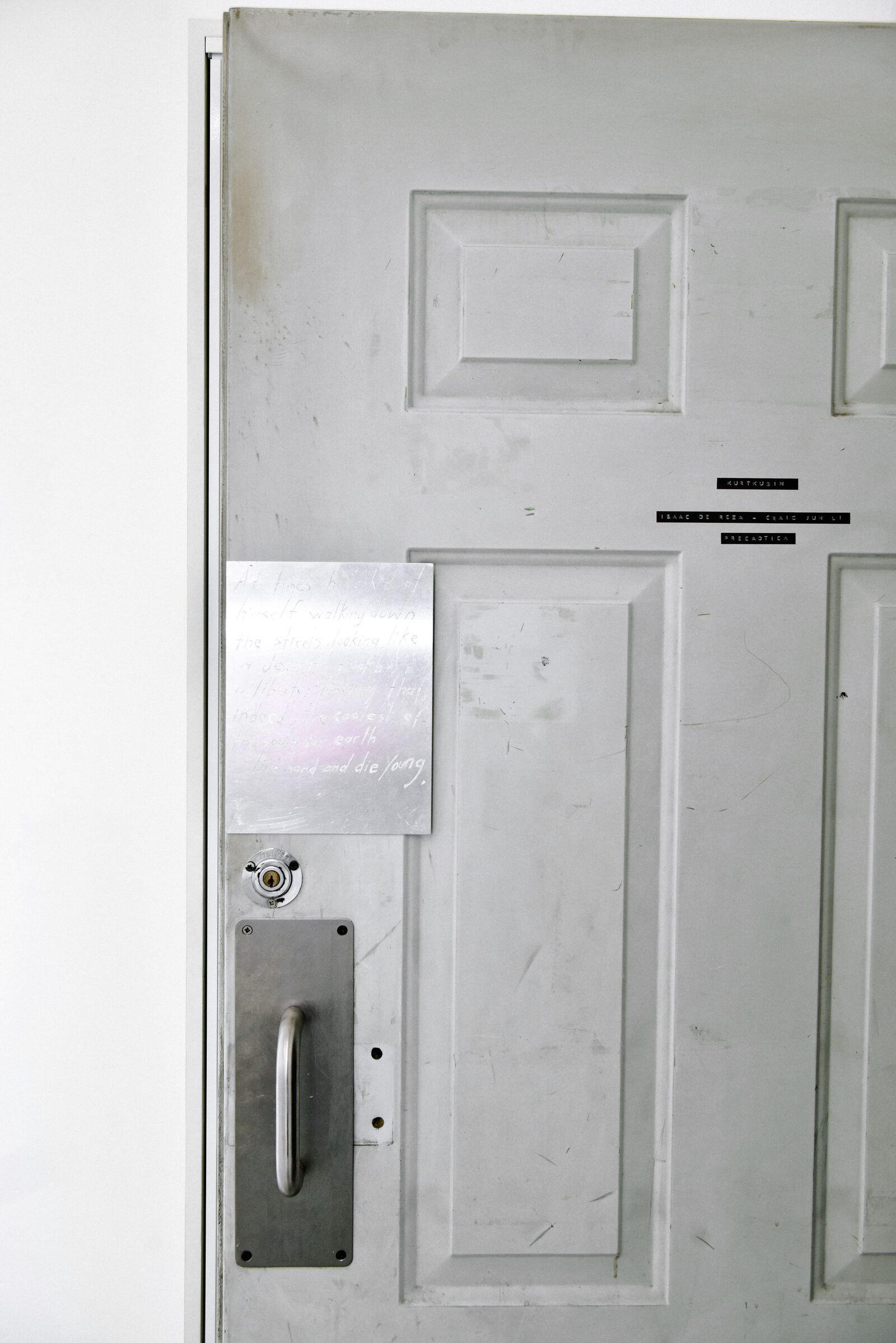 Image gallery A Section of My Novel Written in Aluminum by Isaac De Reza