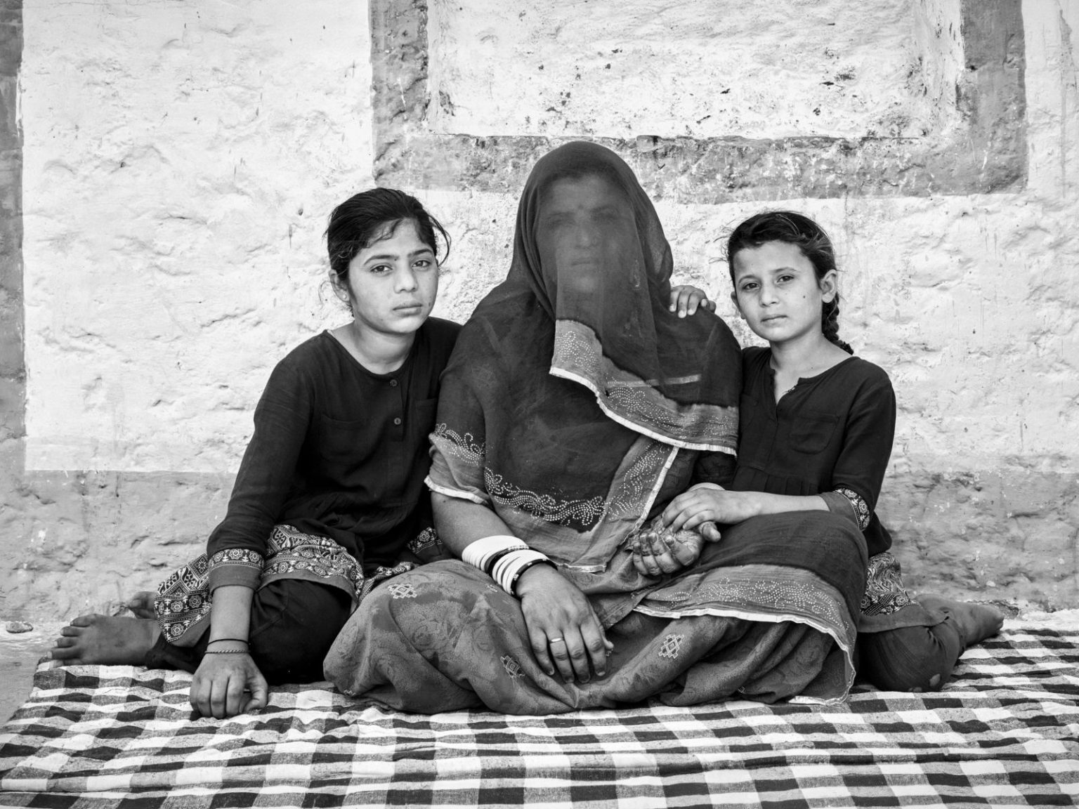 Dhapu and Monika with Raisa, Kanoi, Rajasthan by Lina Bertucci
