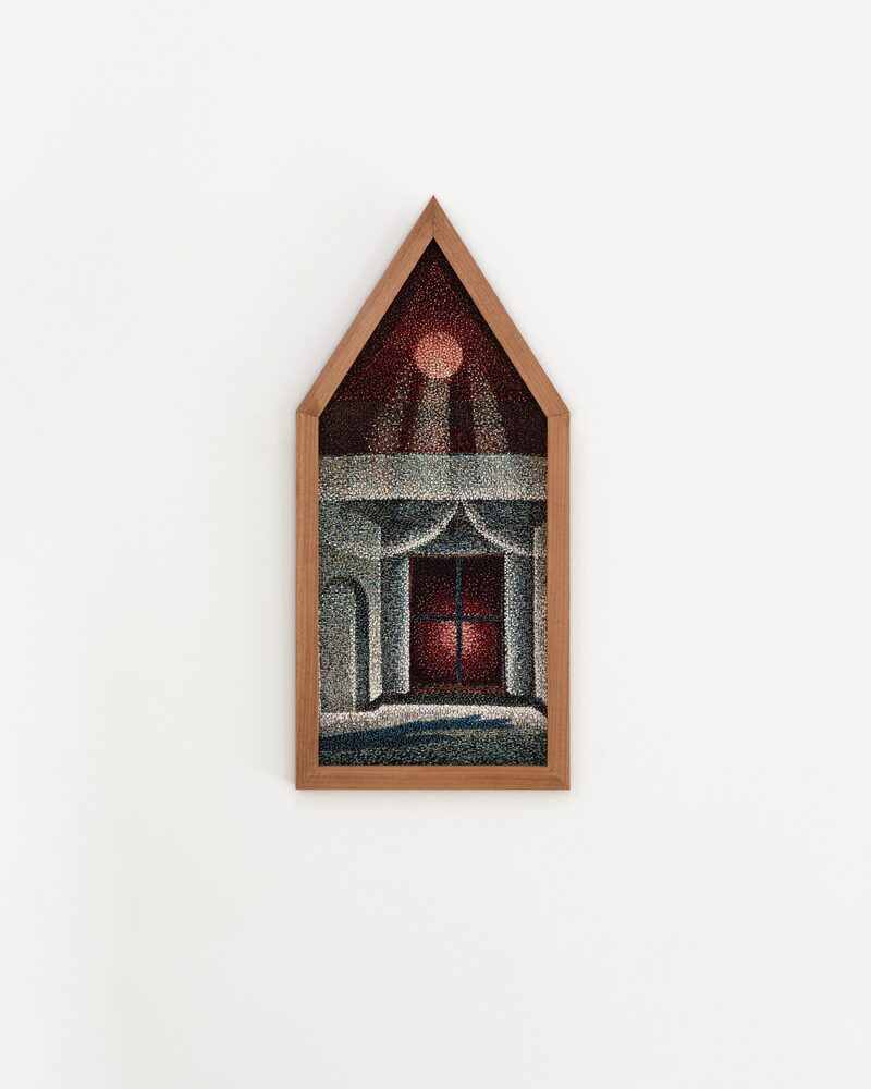 Featured artwork This Thought Can Take Strange Shapes in an Empty Room by Charlotte Edey