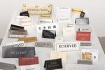 Stolen Reserved Signs (1991 – 2021) by Mauricio Guillén – installation view
