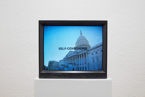 View featured artwork TV Text & Image (SELF-CENSORSHIP) by Gretchen Bender