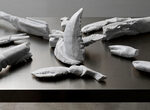 Still life with marble lobsters – detail view