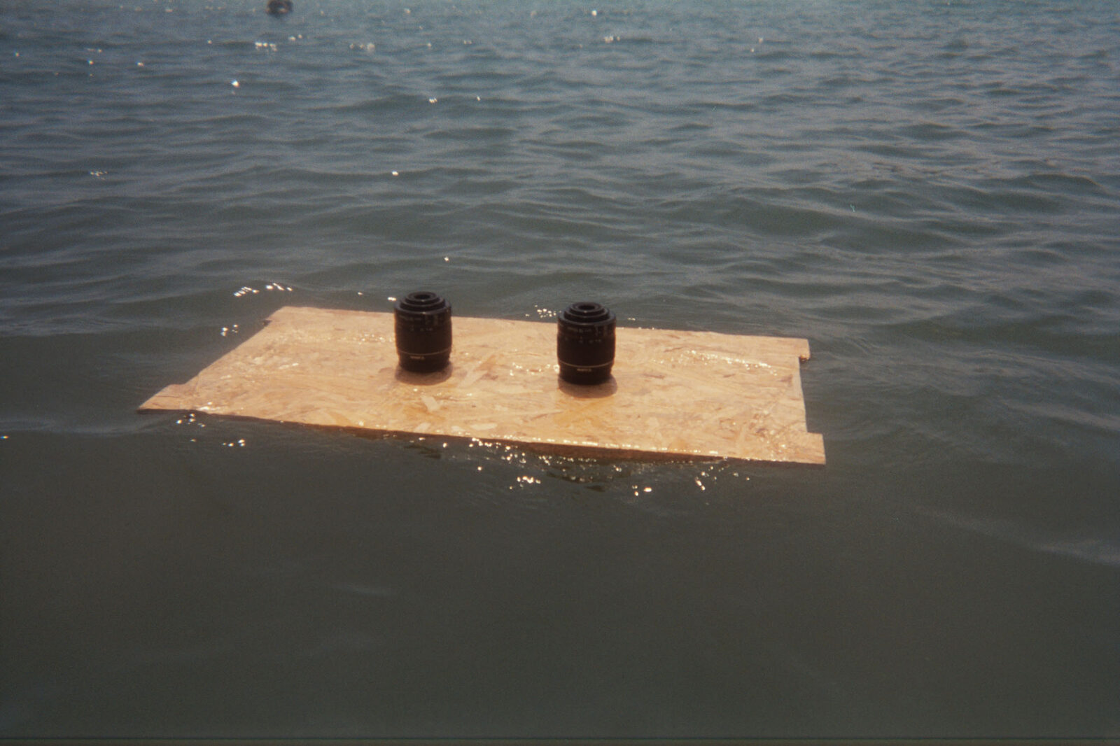 Floating Double Canon Lens by Danny Bredar – installation view