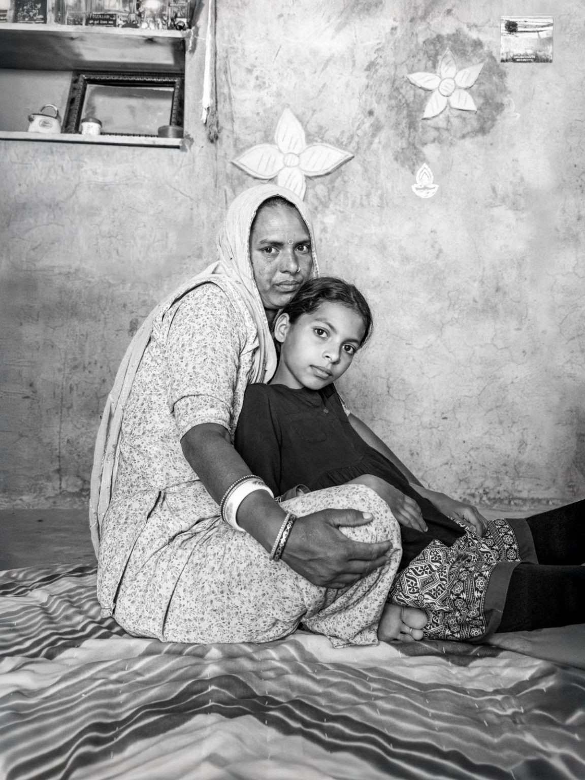 Khushbu with Kanta Devi, Kanoi, Rajasthan by Lina Bertucci