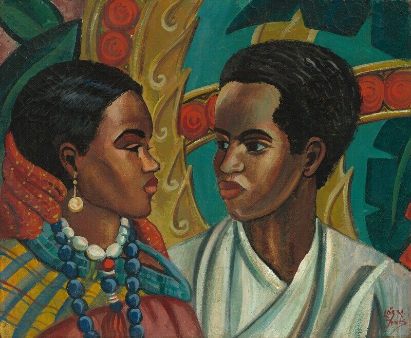 Featured artwork The Lovers (Somali Friends) by Lois Mailou Jones