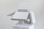 polylectern for simultaneous recitation of five scripts by Kofi Møller – detail view