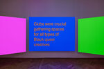 SM BNGRZ.04–06 by Tony Cokes – installation view