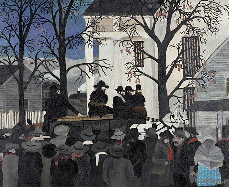 Image gallery John Brown Going to His Hanging by Horace Pippin