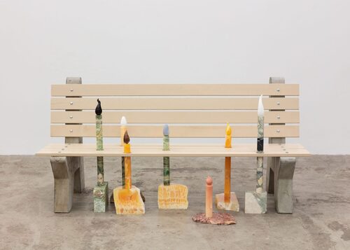 View featured artwork Untitled Bench (Installation) by Fin Simonetti