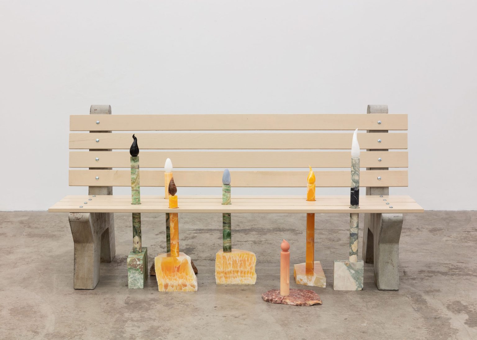 Untitled Bench (Installation) by Fin Simonetti – installation view