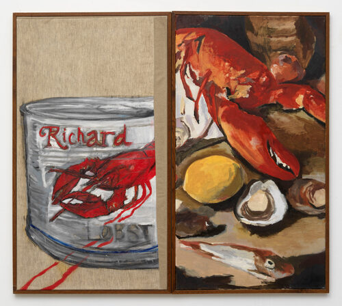 View featured artwork Still life with tinned lobster – diptych by Todor Rabadzhiyski and Robin Phoenix Whitehouse
