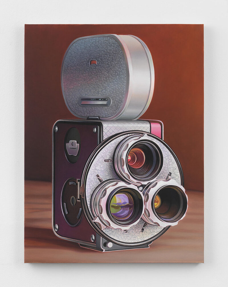 Featured artwork Untitled (Pentaflex 16, purple/green/orange) by Chason Matthams