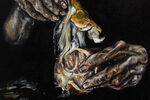 Way of peeling an orange II by Karla Kaplun – detail view