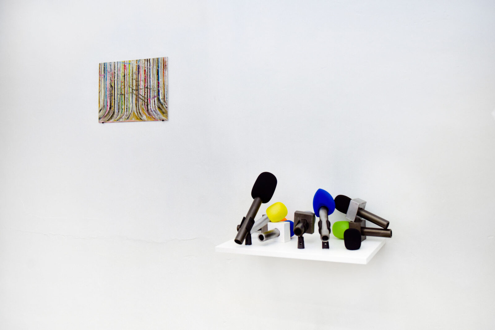 Untitled (Microphones) by Pascal Schneuwly – installation view