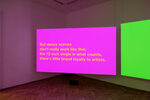 SM BNGRZ.04–06 by Tony Cokes – installation view