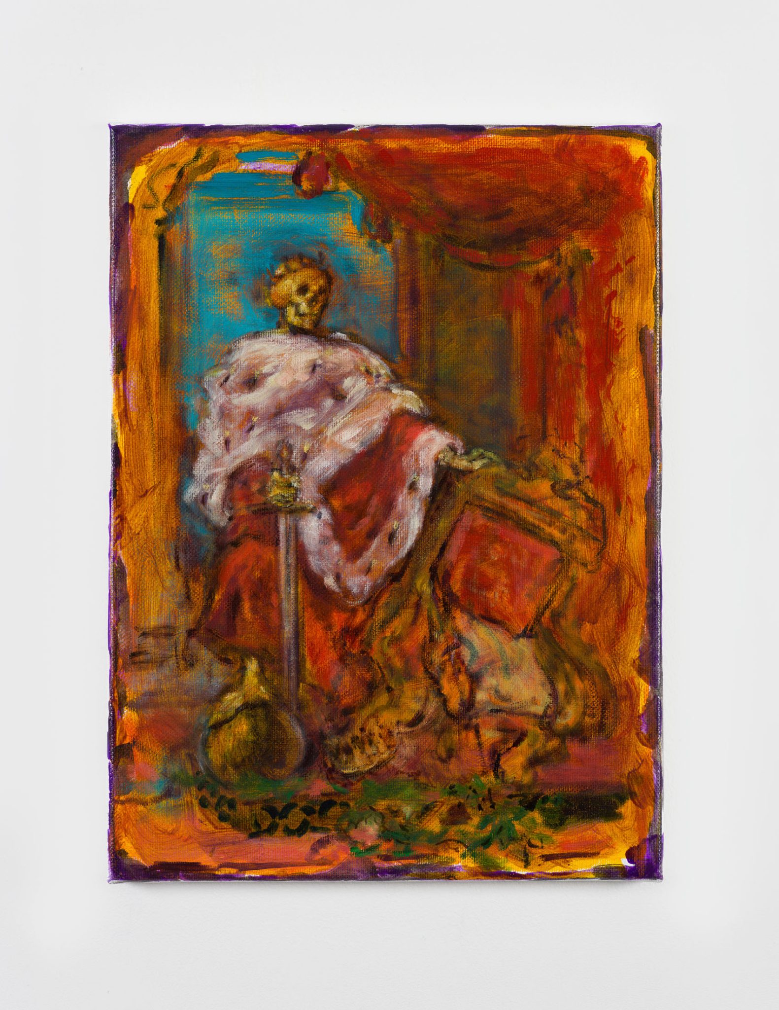 Image gallery Mors Imperator (was originally meant to be directly counterposed with a painting called Regina Vitae, the Queen of Life. The second picture, however, was not completed in time for the submission deadline) by Cosima zu Knyphausen