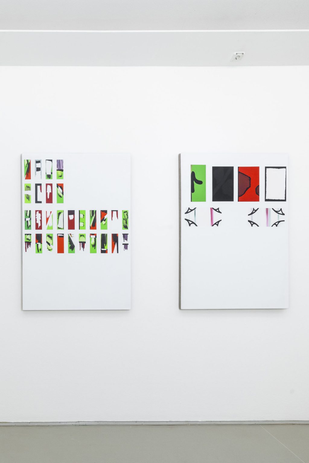 96.10.03 Gruppenausstellungsbild CHOCK A BLOCK (Lahr) by Klaus Merkel – installation view