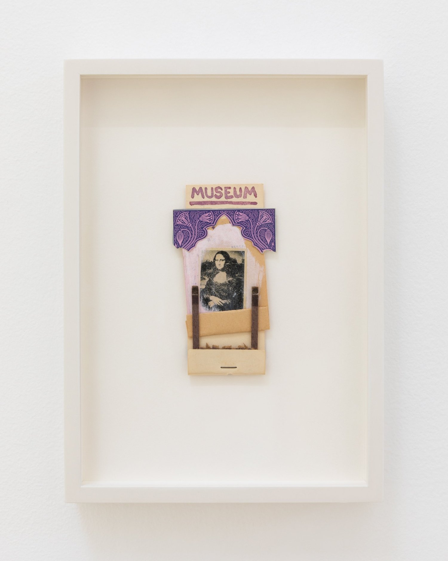 Image gallery Mona Lisa with Purple Frame by Joe Brainard