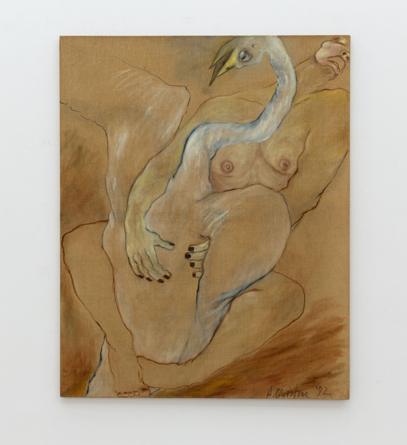 Mythology Leda with the swan by Alexandra Christou