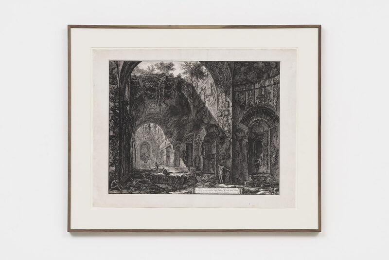 Featured artwork Capricci (Interno del tempio D.° Canopo nella Villa Adriana disegnato da Giovanni Battista Piranesi) by Luca Vitone