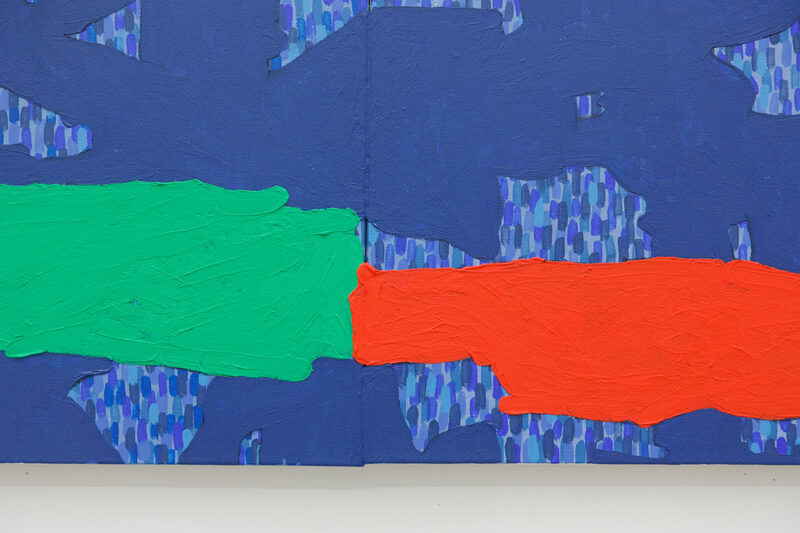 It splits off, gently lifting under the pull