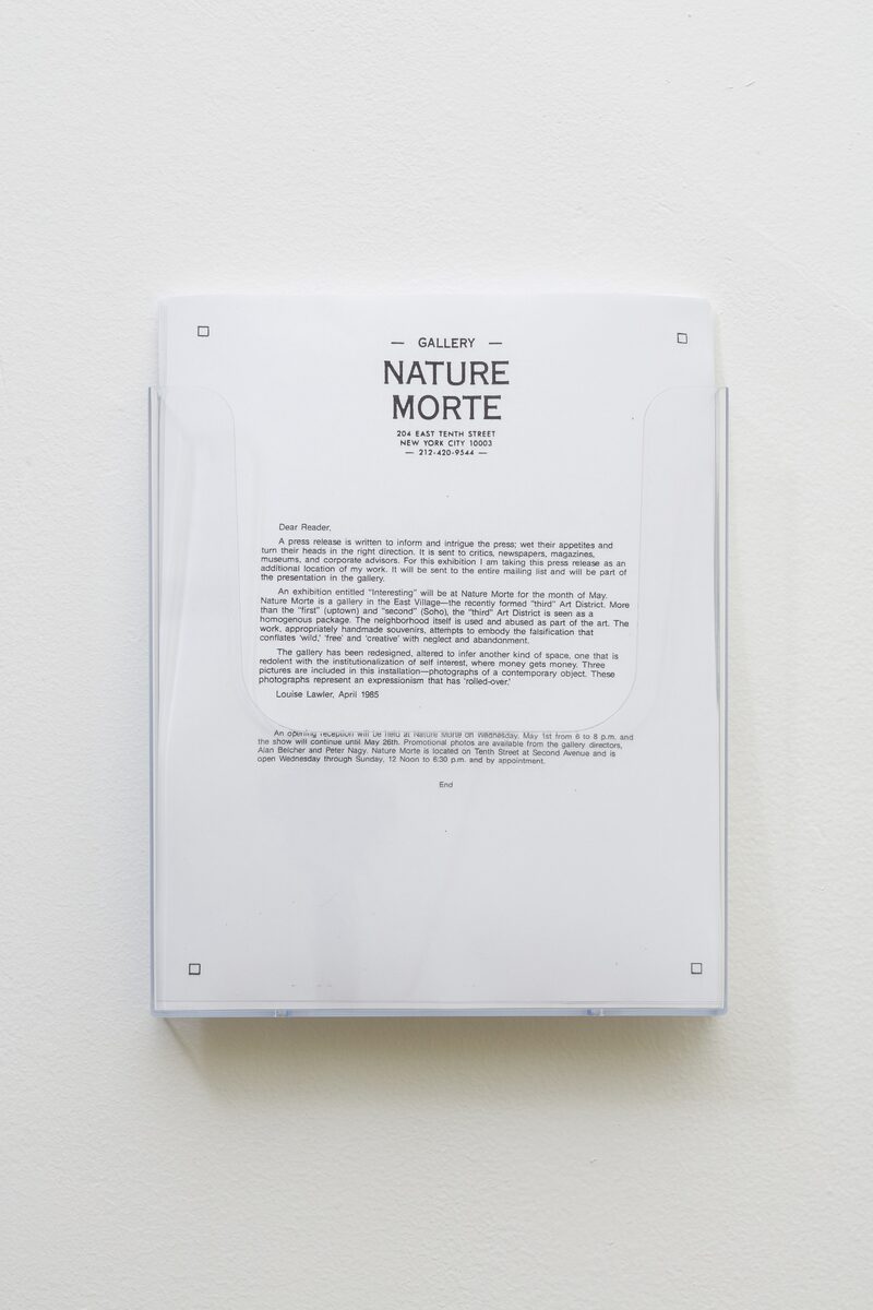 Nature Morte, 1982–1988