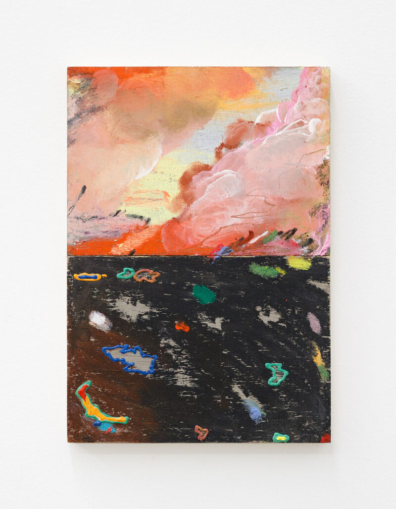 It splits off, gently lifting under the pull