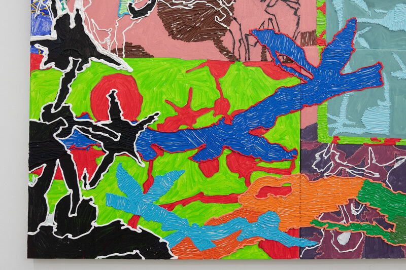 It splits off, gently lifting under the pull