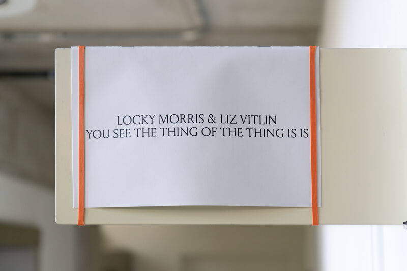You see the thing of the thing is is