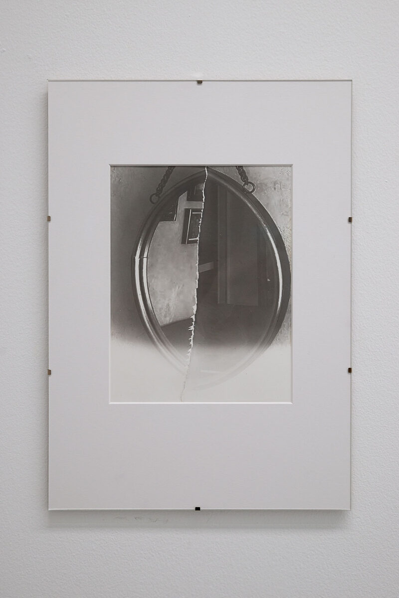 Like a hole in the wall where a picture used to hang