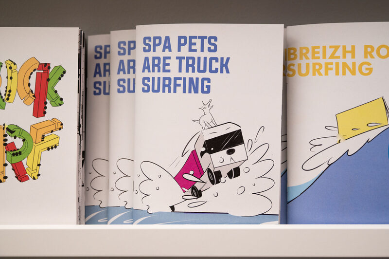 The SPA pets are truck surfing!