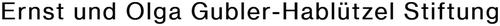 Ernst und Olga Gubler-Hablützel Stiftung Logo